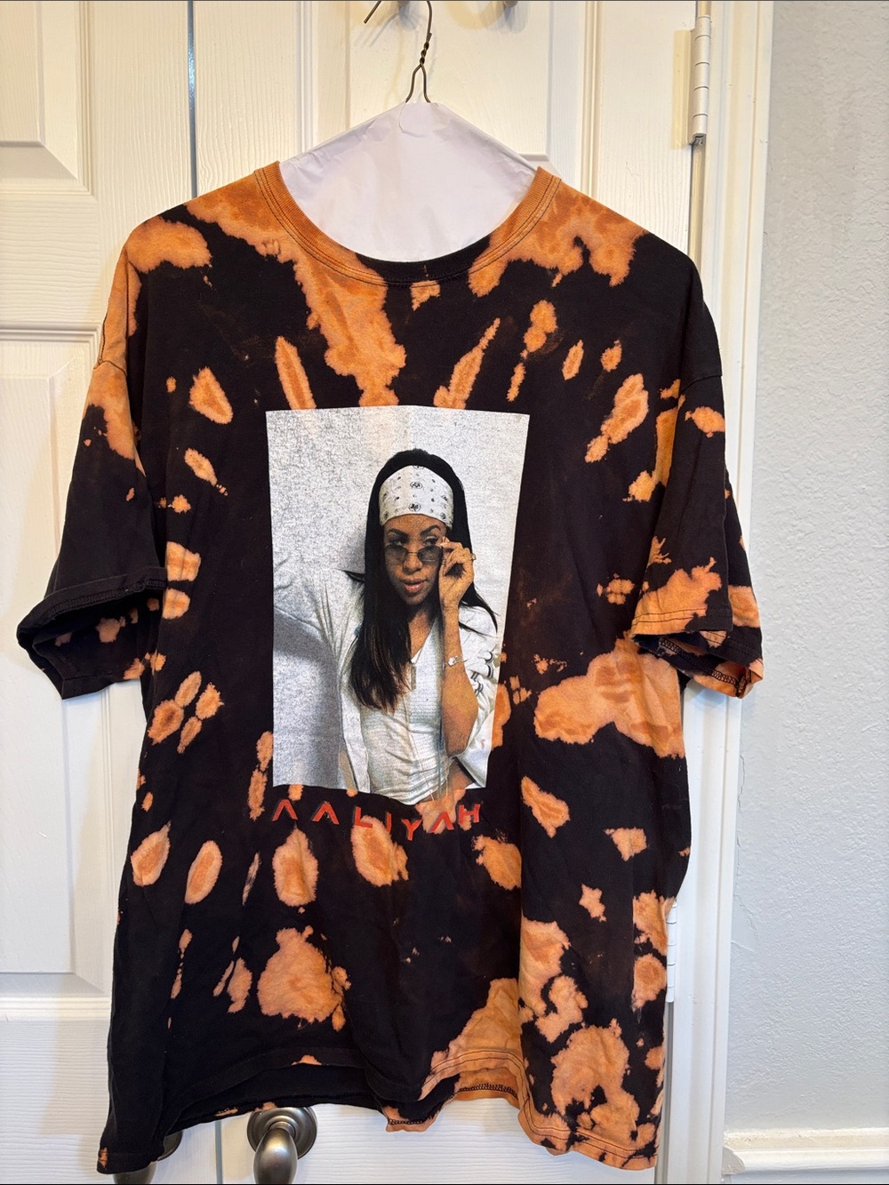 Tie-Dye Upcycled Aaliyah tee